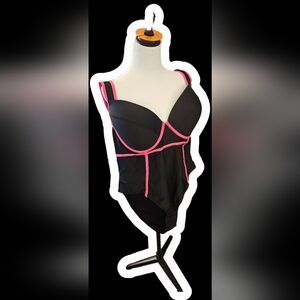 Black and Pink Women's Swimming Suit All Swimsuits 2 For $15